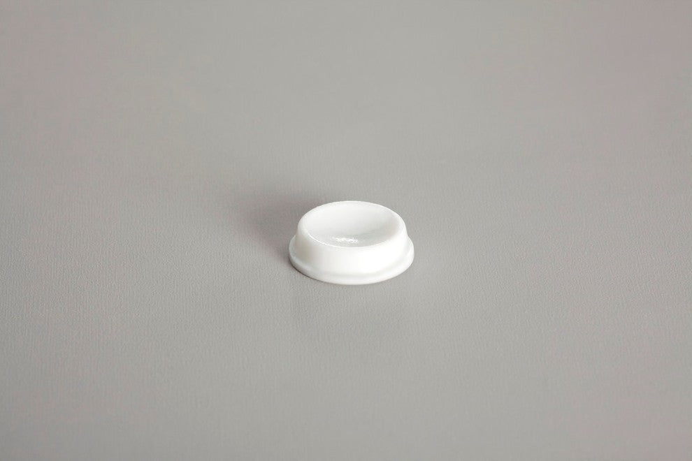 Recessed Adhesive Rubber Door Stops-BS18 .500"x.140"-200pcs, White