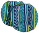 16" Outdoor Spun Polyester Tufted Chair Cushion, Set of 2, Pike Azure