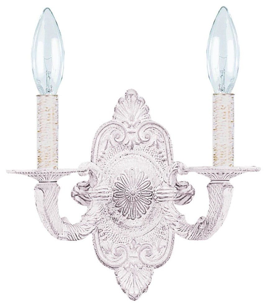 Paris Market 2-Light White Sconce I, Antique White