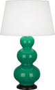 Robert Abbey RA-EG41X 1-Light Table Lamp, Triple Gourd