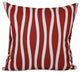 Wavy Stripe Decorative Pillow, Red, 20"x20"