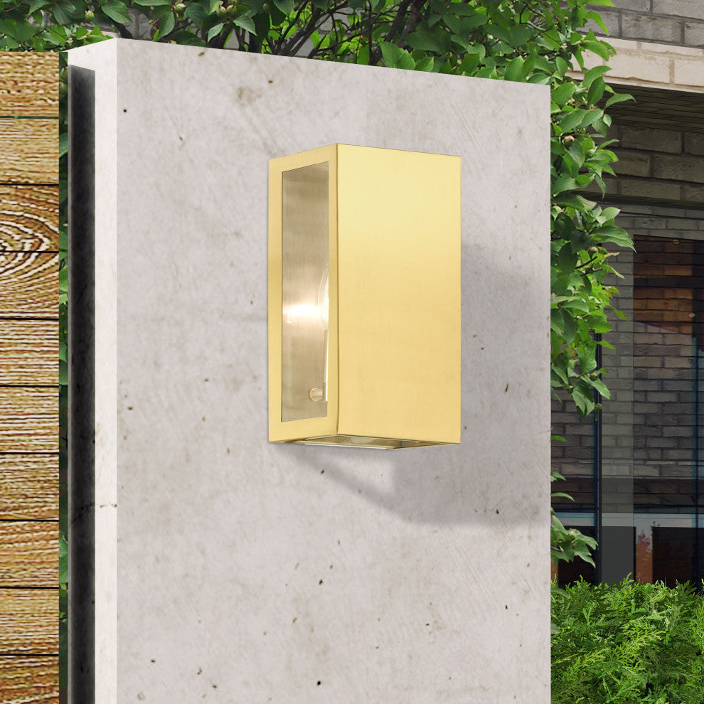 Winfield 2 Light Satin Gold Outdoor ADA Medium Sconce