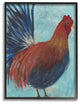 Stupell Ind. Rooster Painting Distressed Surface Wall Art, 16" X 20", Framed Gic