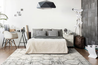 Troya Gray And Ivory Area Rug, 7.10'x10.10'