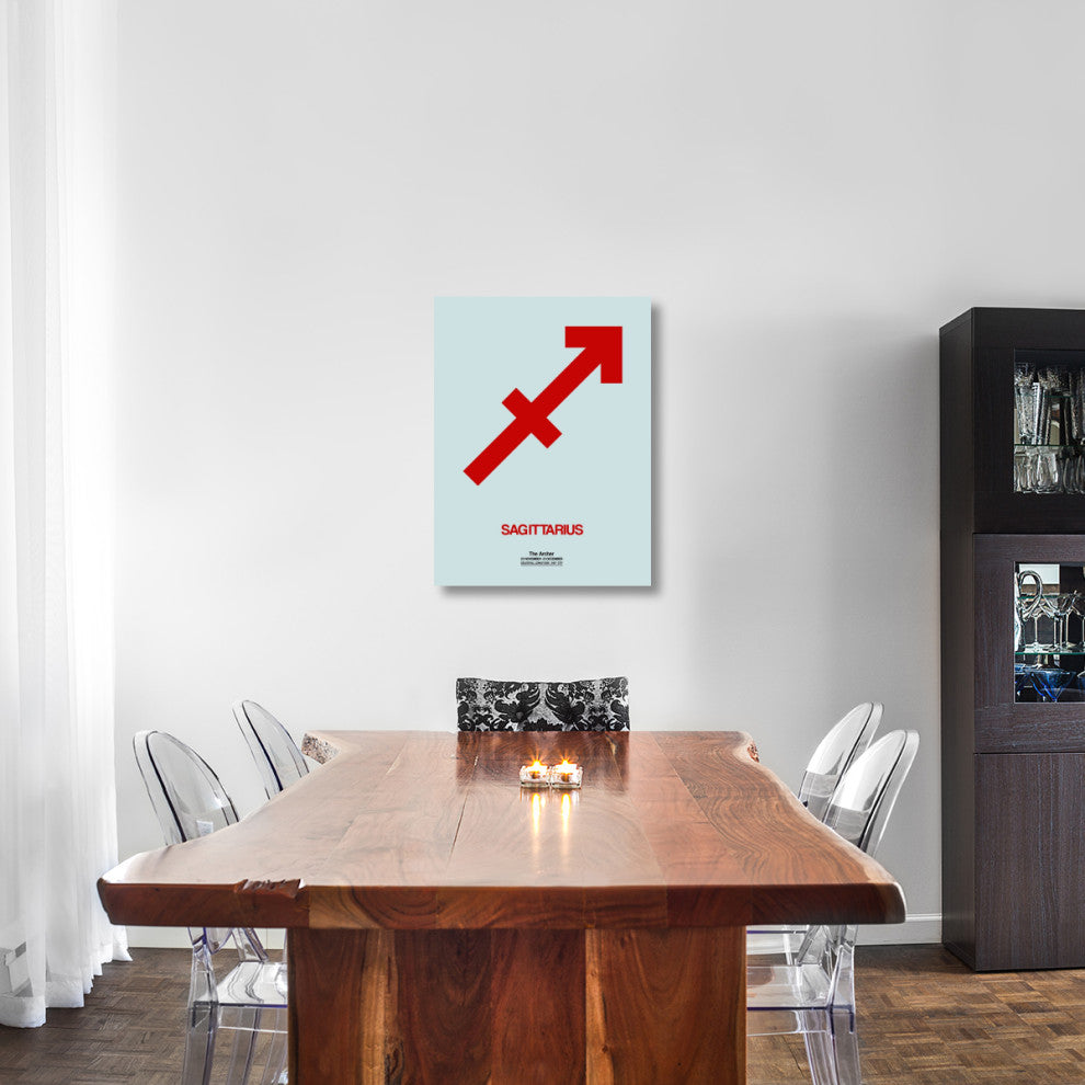 "Sagittarius Zodiac Sign Red" Fine Art Print