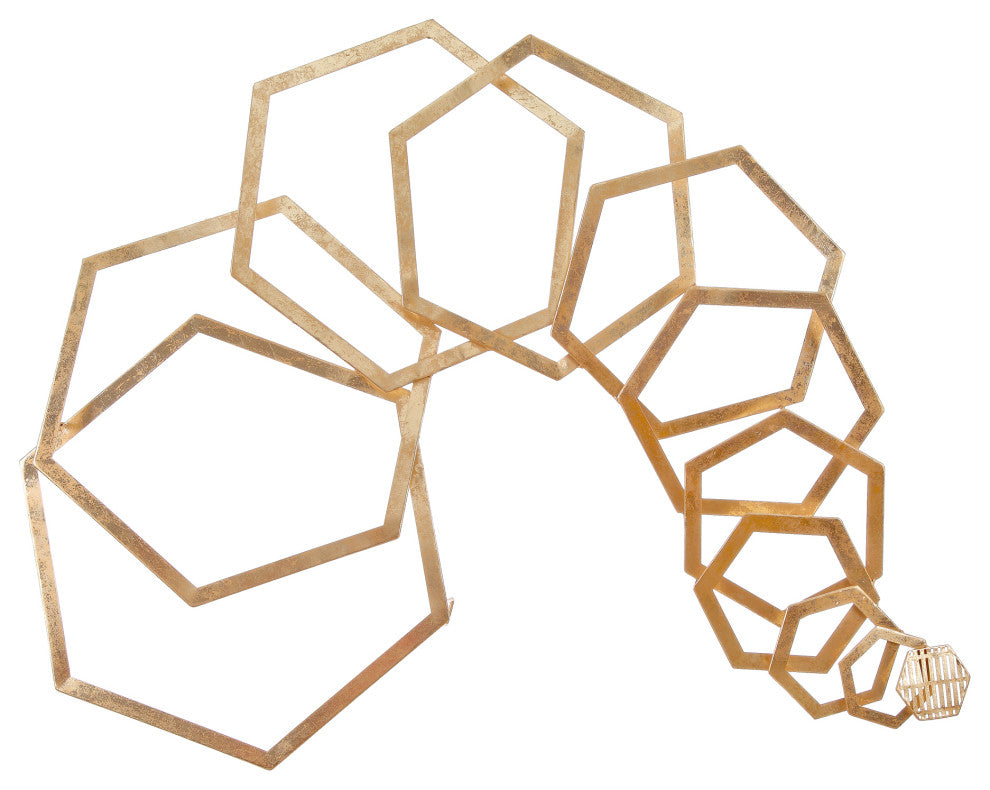 Art Deco Tunnel Vision Wall Dcor - Gold