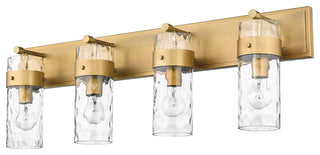 Zlite 3035-4V-RB 4-Light Vanity, Clear