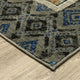 Vander Patchwork Tribal Blue/Multicolored Indoor Area Rug, Blue, 5'3"x7'3"