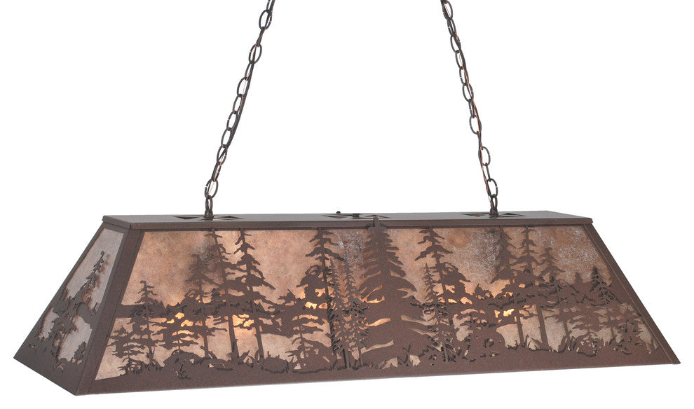 48 Long Tall Pines Oblong Pendant