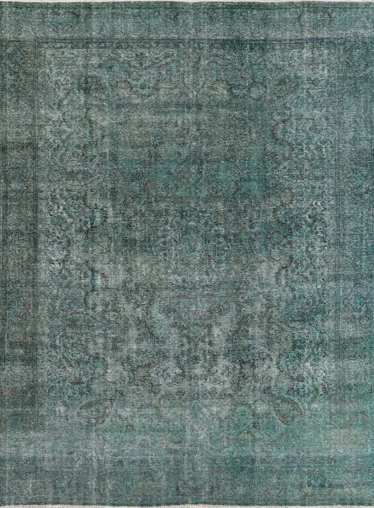Oriental Hand Knotted Overdyed Wool Area Rug 10'x13, W2290