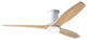 Arbor Flush Fan, Gloss White, 54" Maple Blades With LED, Wall Control