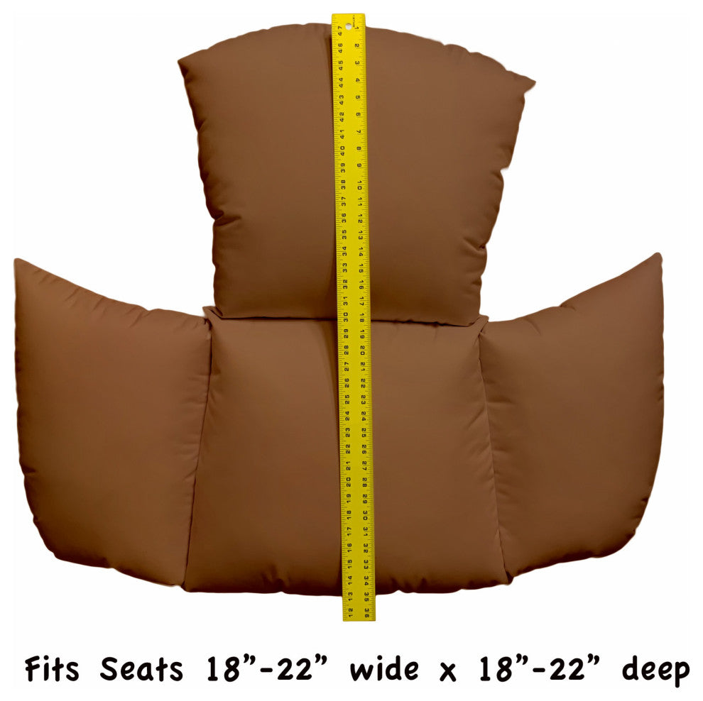 Primo Brown Indoor Outdoor Replacement Cushion for Egg Chair