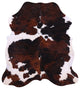 Tricolor Natural Cowhide Rug 6' 10" X 6' 2" C1860