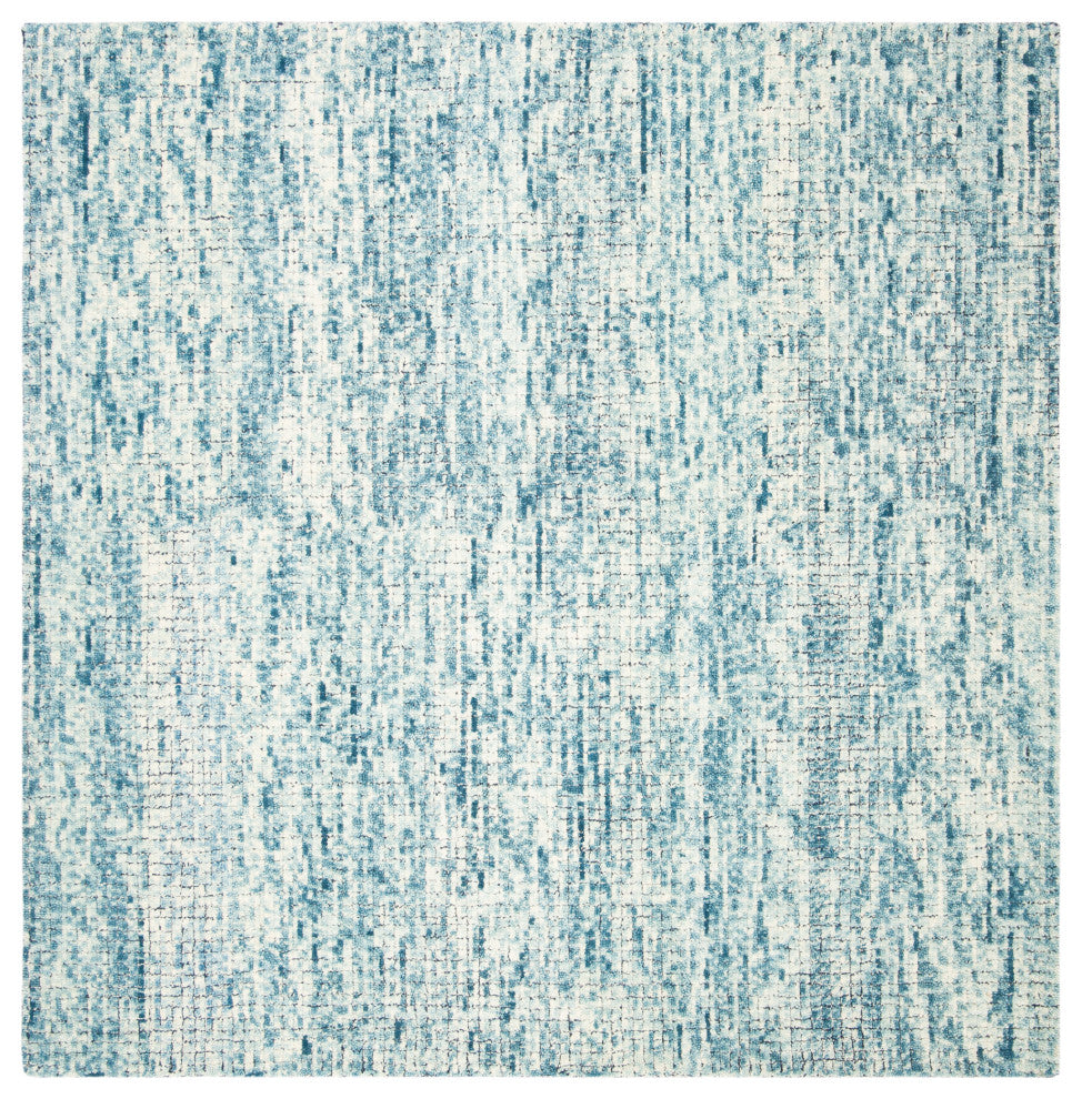 Safavieh Couture Abstract Collection, ABT473 Rug, Ivory/Navy, 6' Square