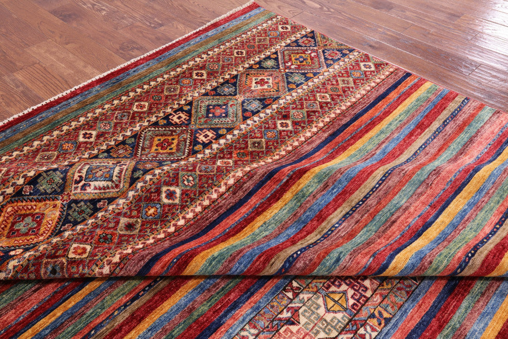 10' 0" X 12' 10" Super Kazak Khorjin Hand-Knotted Rug Q5239