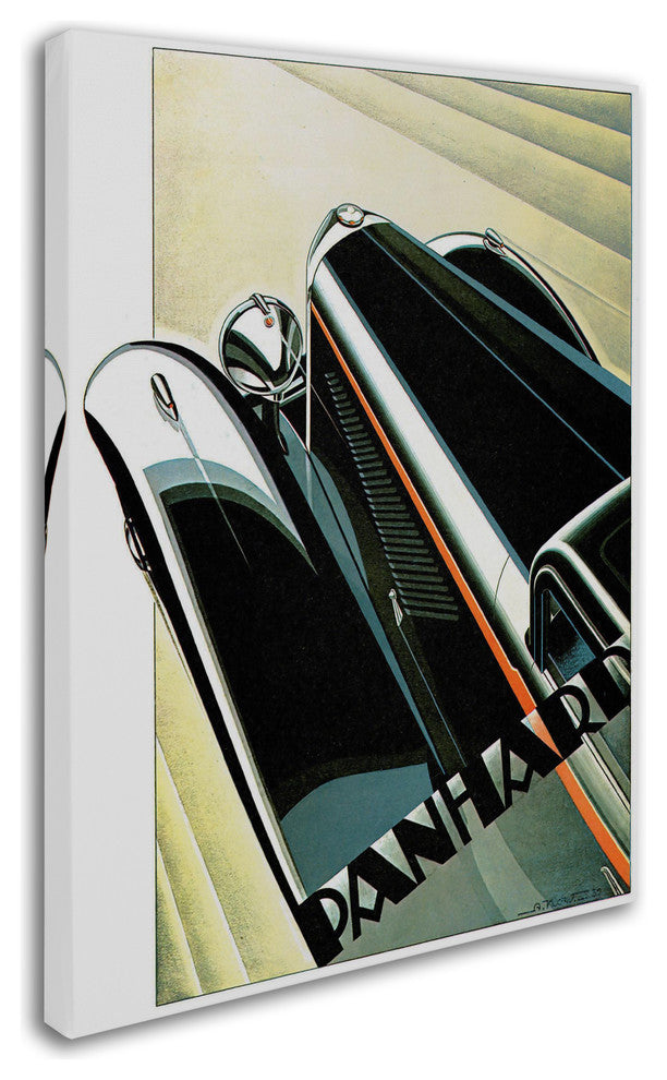 Vintage Apple Collection 'Art Deco Auto' Canvas Art, 18" x 24"