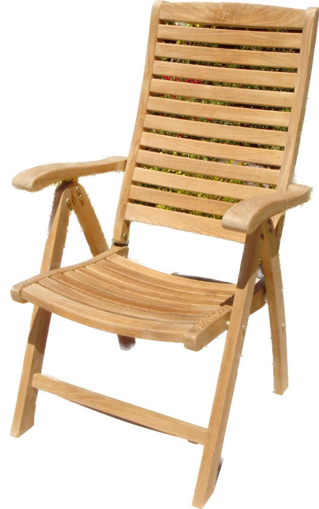 Teak 5 Positions Recliner Chair
