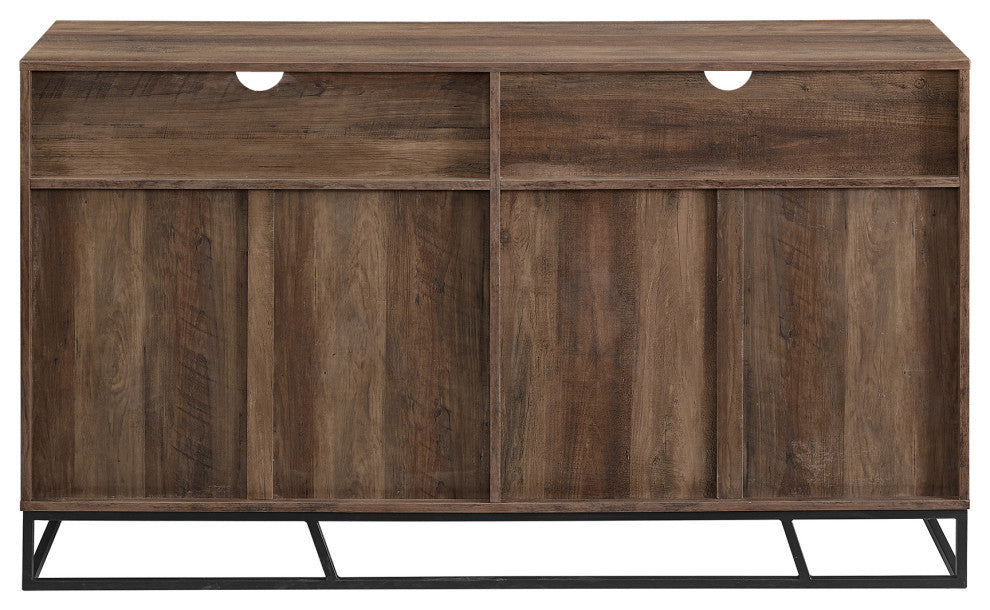 58" Angled Door Sideboard, Reclaimed Barnwood