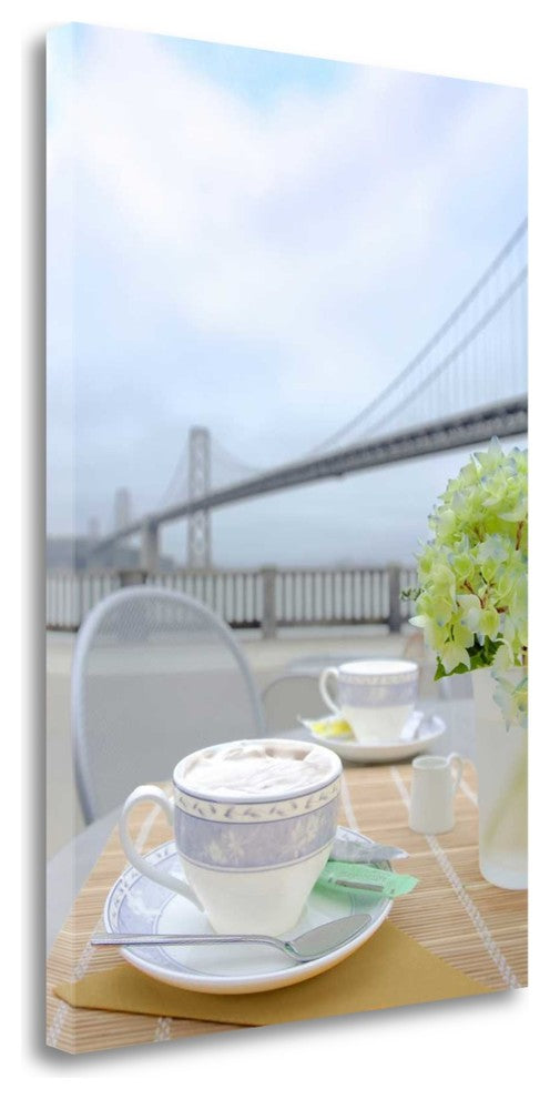 "Dream Cafe Bay Bridge - 2" By Alan Blaustein, Giclee on Gallery Wrap Canvas