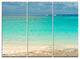 "Tropical Andaman Sea With Blue Sky" Metal Wall Art, 3 Panels, 36"x28"