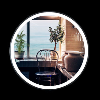 CHLOE Lighting LUMINOSITY Embedded Round TouchScreen LED Mirror