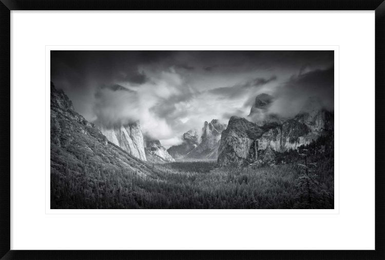 "Yosemite Valley" Framed Digital Print by Mike Leske, 30"x20"