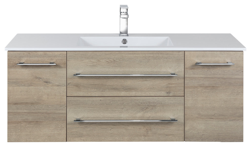 Kato Wall Hung Vanity Soho With Top for Buffallo, Organic, 48"