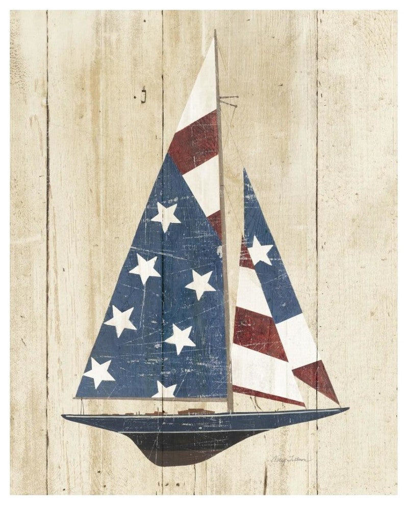"American Flag Sailboat" Digital Paper Print by Avery Tillmon, 30"x37"