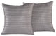 PUFF Quilted Ultra Light Nylon Decorative Pillow, Taupe, 18" X 18"