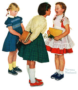 "Missing tooth" Painting Print on Canvas by Norman Rockwell