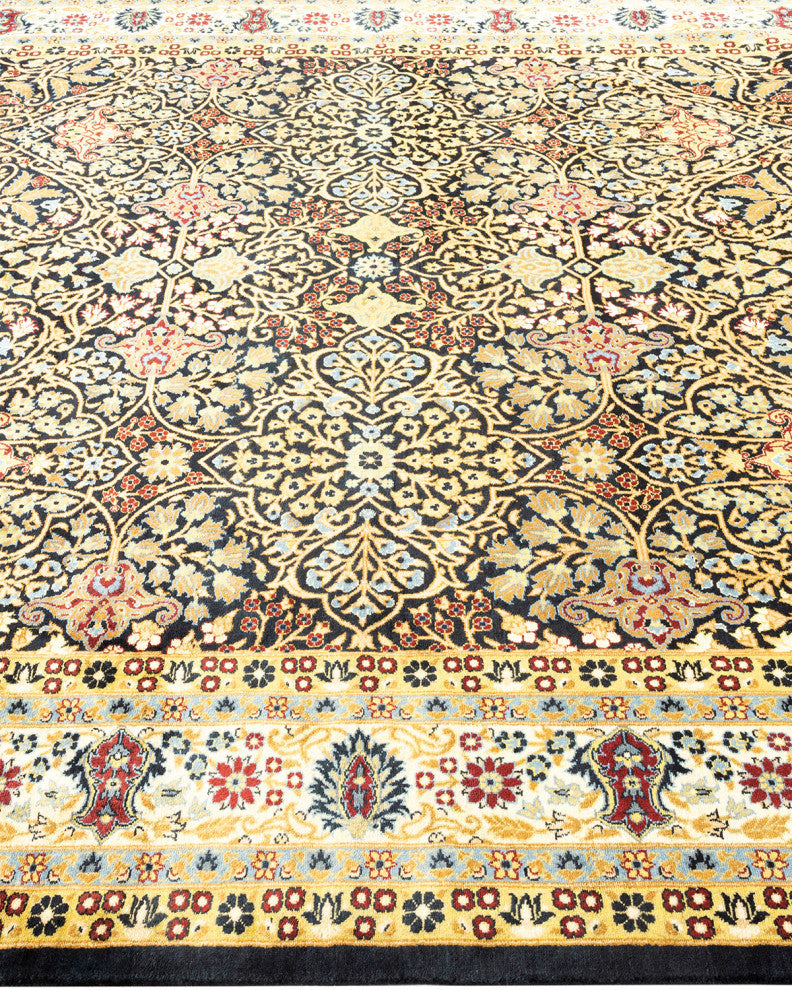 Mogul, One-of-a-Kind Hand-Knotted Area Rug Black, 6'2"x9'3"