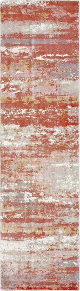 Oriental Weavers Formations Collection Pink/ Red Abstract Indoor Area Rug 8'X10'