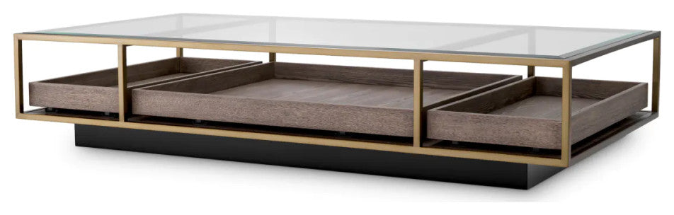 Modern Rectangular Coffee Table, Eichholtz Roxton