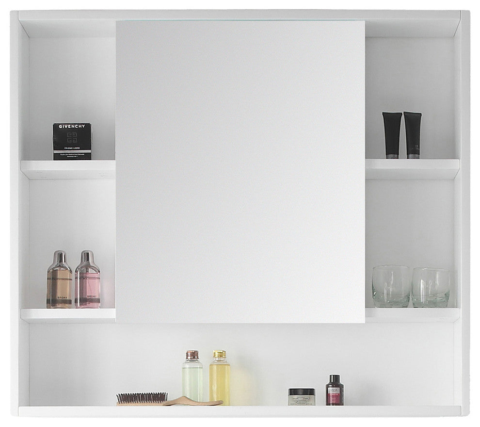 Fine Fixtures Surface Mount Bathroom Medicine Cabinet, White.