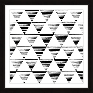 "Triangle Checkerboard" Framed Art Print