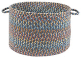 Rhody Rug Cypress Marina Blue 18"X12" Basket