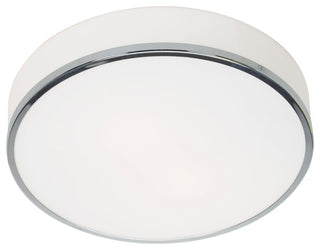 Access Lighting 20671 Aero 2 Light 13"W LED Flush Mount Drum - Chrome / Opal