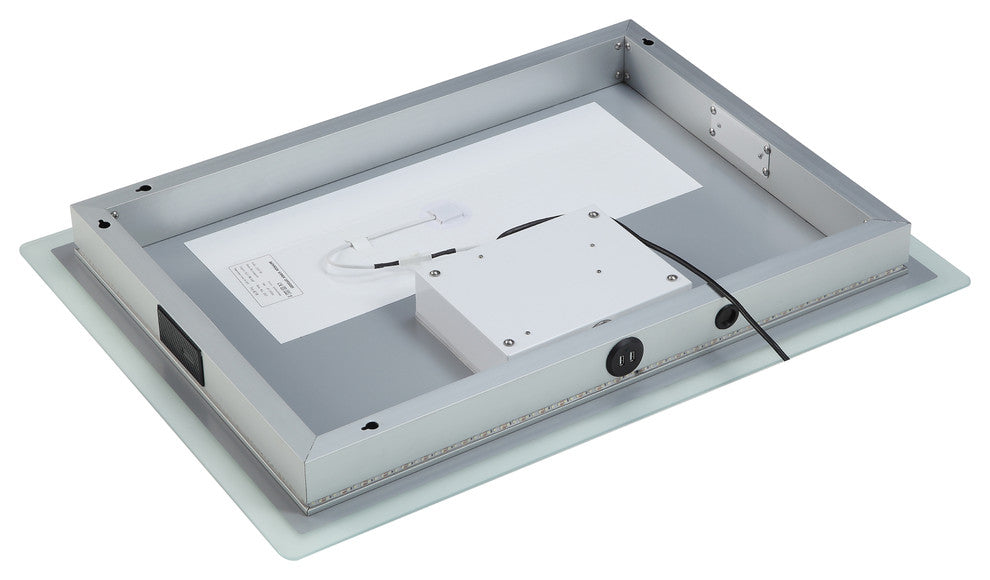 smartLED Illuminated Fog-Free Bathroom Mirror with Bluetooth Speakers and Dimmer