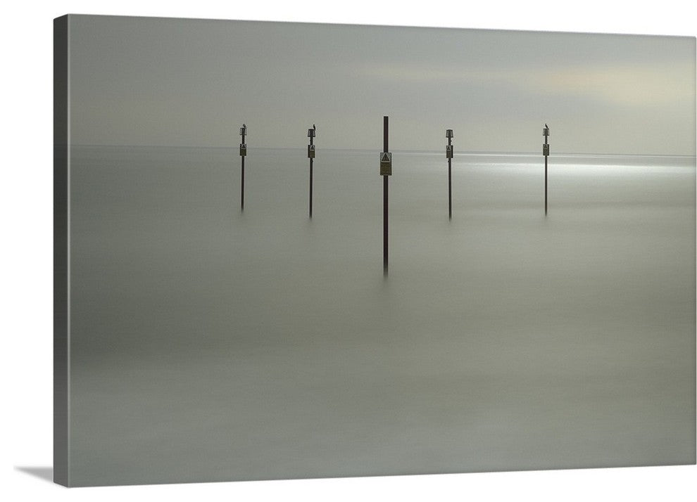 "The Silver Shore" Wrapped Canvas Art Print, 36"x24"x1.5"