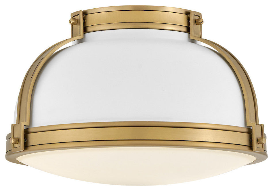 Hinkley Barton Medium Flush Mount, Matte White