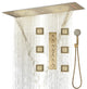 Led Column Mist Shower System, Hand Shower, Style C, Phone Control Light