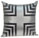 20" X 7" X 20"  Cool Gray Pillow Cover With Down Insert
