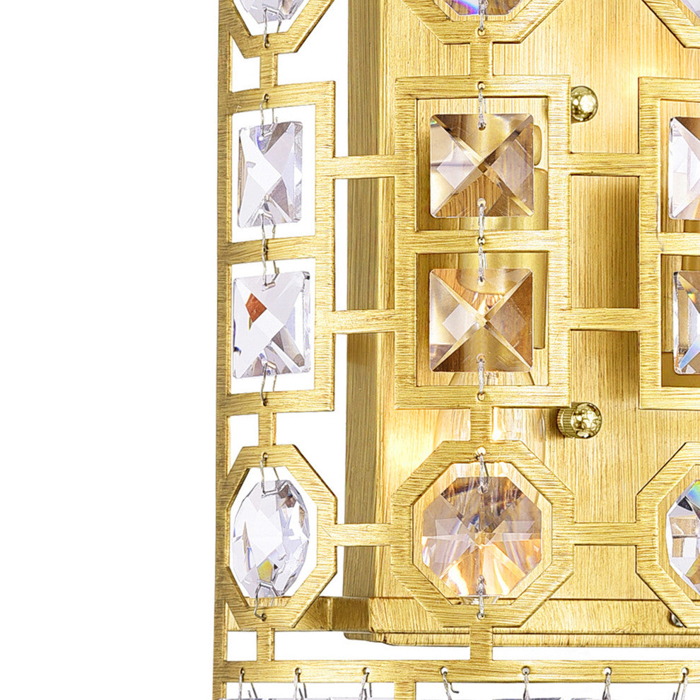 Belinda 2 Light Wall Sconce With Champagne Finish