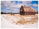 Farm Field Barn Ranch, Landscape Canvas Art Print, 40"x30"