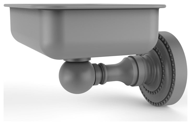 Dottingham Wall Mounted Soap Dish, Matte Gray