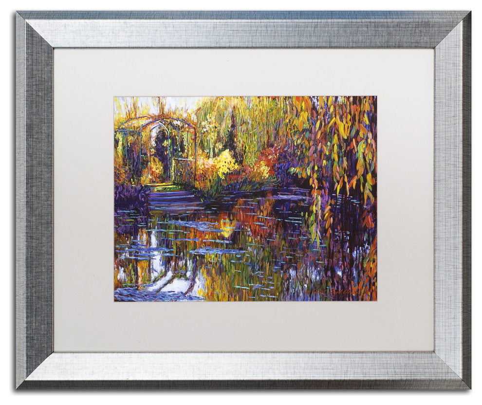 David Lloyd Glover 'Tapestry Reflection' Art, Silver Frame, 16"x20", White Matte