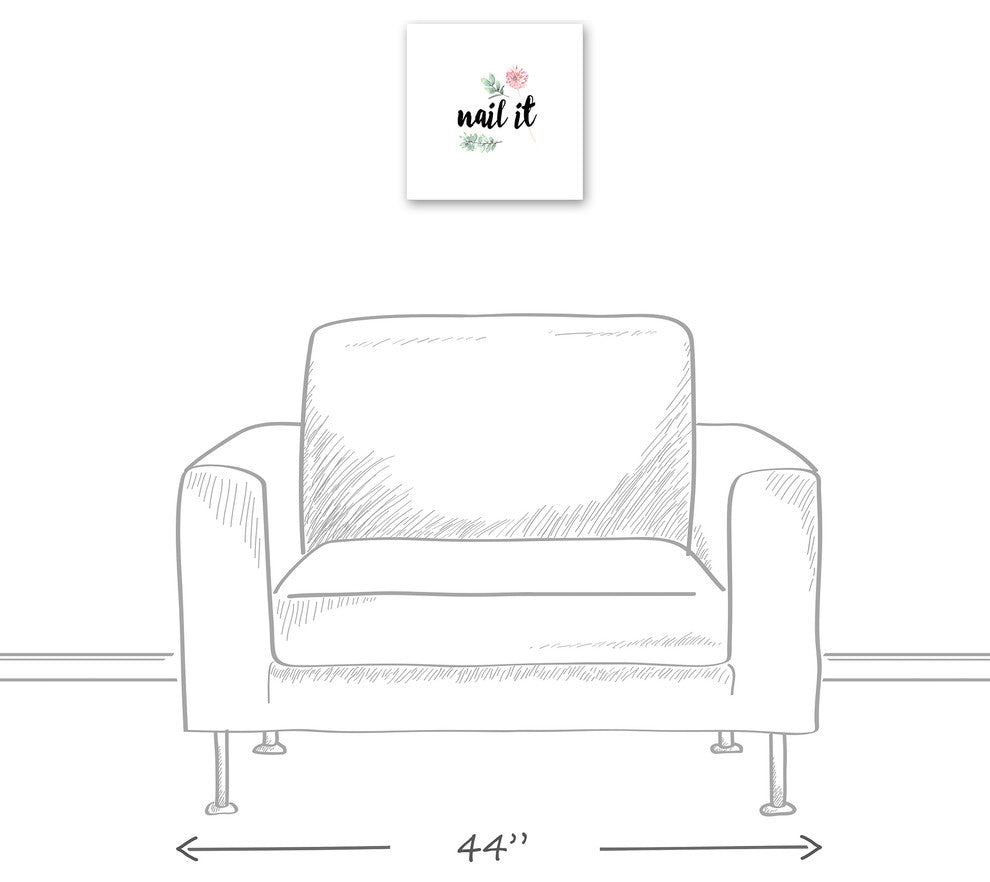 Nail It Canvas Wall Art, 12x12