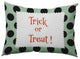Trick or Treat Dots Accent Pillow, Mint Green, 14"x20"