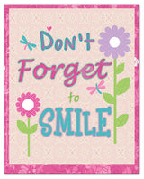 Don't Forget To Smile 16x20 Canvas Wall Art