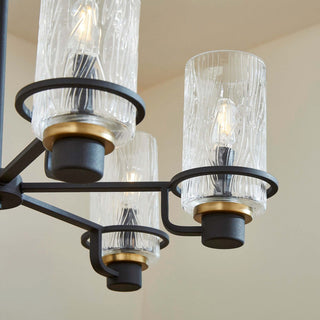 Quorum International 627-6 Lazo 6 Light 28"W Chandelier - Textured Black